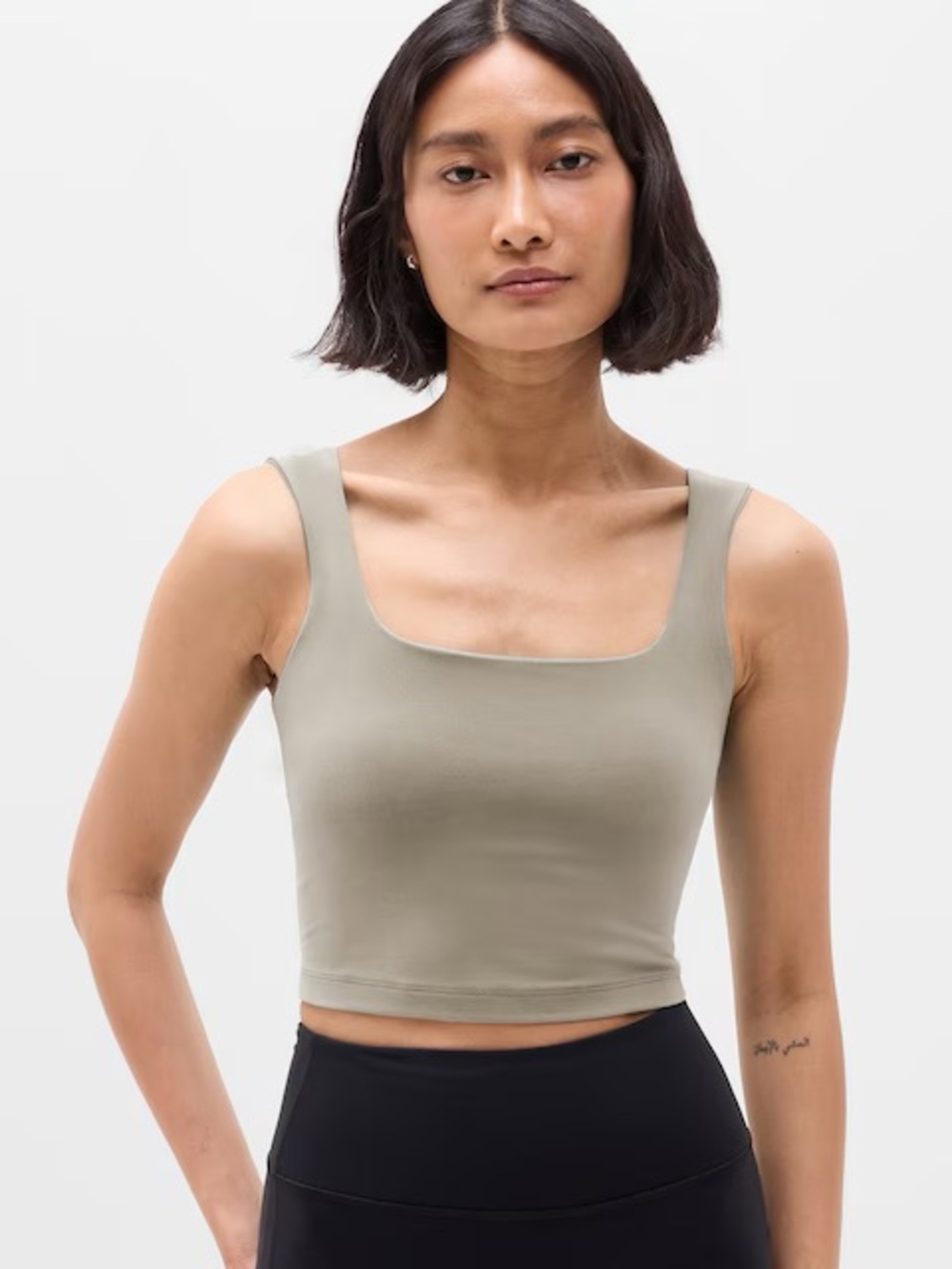 Athleta Square-Neck Transcend Bra Tank in Small A-C